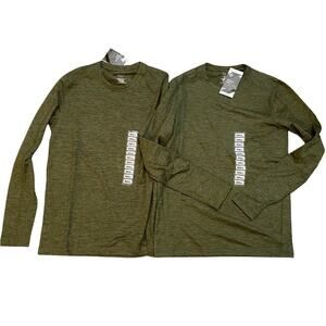 2PK Member's Mark Men's Luxe Performance Long Sleeve Crew 2 PC BUNDLE  NWT S